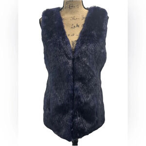 Betsey Johnson‎ Violet Faux Fur Vest, O/S